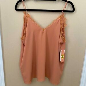 Lace Trimmed Camisole Top